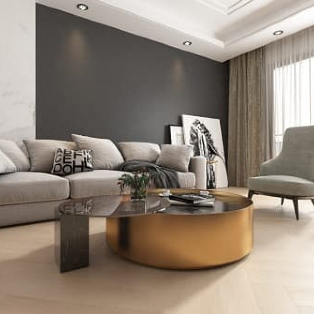 Фото ламінату SPC в інтер'єрі - Desert Oak WD-207-HB