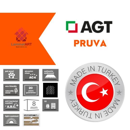 Характеристики AGT Pruva Купити ламінат у Києві, Турецький ламінат, AGT Pruva, недорого, з доставкою, вологостійкий ламінат, під теплу підлогу, 8 мм, ламінат AGT офіційний сайт, ламінат AGT купити, AGT ламінат офіційний, ламінат Туреччина AGT, ламінат AGT, водостійка підлога АГТ, купити АГТ, АГТ купити Київ, ламінат ялинкою