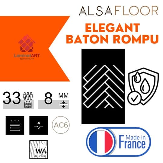 Характеристики Alsafloor Elegant Baton Rompu Купити ламінат у Києві, французький ламінат, Alsafloor Elegant Baton Rompu, недорого, з доставкою, водостійкий ламінат, під теплу підлогу, 8 мм, ламінат Alsafloor офіційний сайт, ламінат Alsafloor купити, Alsafloor ламінат офіційний, ламінат Німеччина Alsafloor, ламінат Alsafloor, водостійка підлога Альсафлор, купити Альсафлор Київ, Альсафлор купити Київ, 33 клас ламінат, ламінат ялинкою