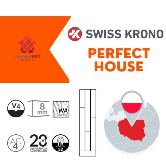 Характеристики Swiss Krono Perfect House Купити ламінат у Києві, польський ламінат, Swiss Krono Perfect House, недорого, з доставкою, вологостійкий ламінат, під теплу підлогу, 8 мм, ламінат Swiss Krono офіційний сайт, ламінат Swiss Krono купити, Swiss Krono ламінат офіційний, ламінат Польша Swiss Krono, ламінат Swiss Krono, вологостійкий підлога Свіс Кроно, купити Свіс Кроно Київ, Свіс Кроно купити Київ, ламінат 32 клас